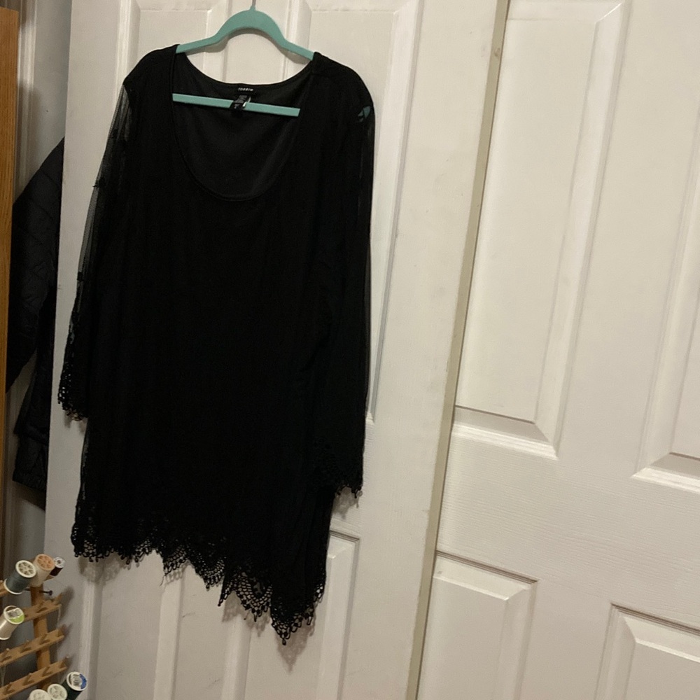 Elegant Black Lace Blouse